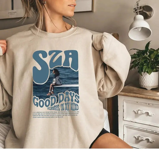 Retro SZA Sweatshirt, SZA Good Days Sweatshirt, Sza Merch, SZA sos Tour, Sza Album Hoodie, Sza Graphic Tee, Street Wear Shirt
