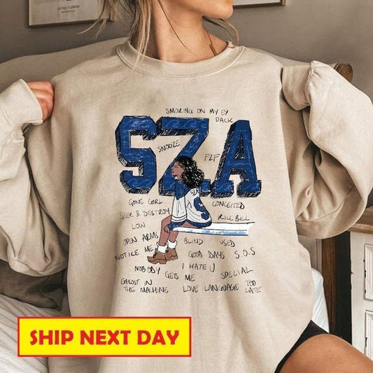 Retro SZA Sweatshirt, Sza Shirt Good Days, SZA Merch, Sza Sos Tour Shirt 2023, Sza Sos Album Shirt, Gift for Sza Fans, Music Lovers