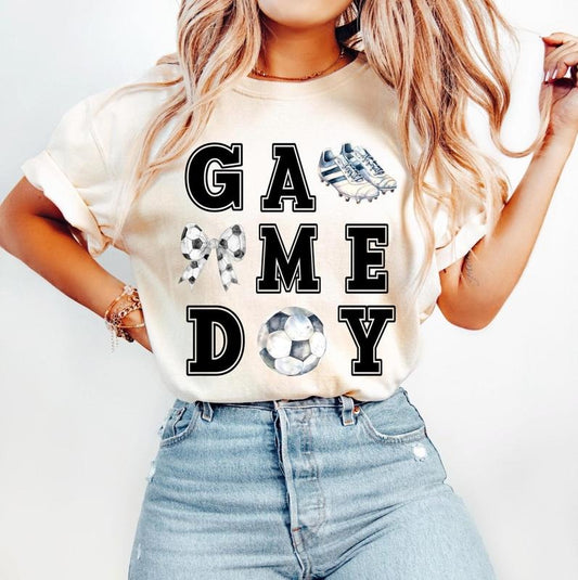 Retro Soccer Bundle T-Shirt, Soccer Mama T-Shirt, Soccer T-Shirt, Soccer Coquette T-Shirt, Game Day Soccer Bow T-Shirt, Checkered Soccer T-Shirtstyle{n002}4