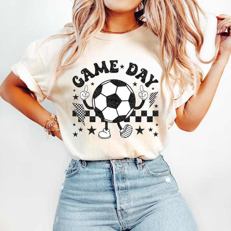 Retro Soccer Mama T-Shirt, Soccer T-Shirt, Sports T-Shirt, Soccer Mom T-Shirt, Game Day T-Shirt