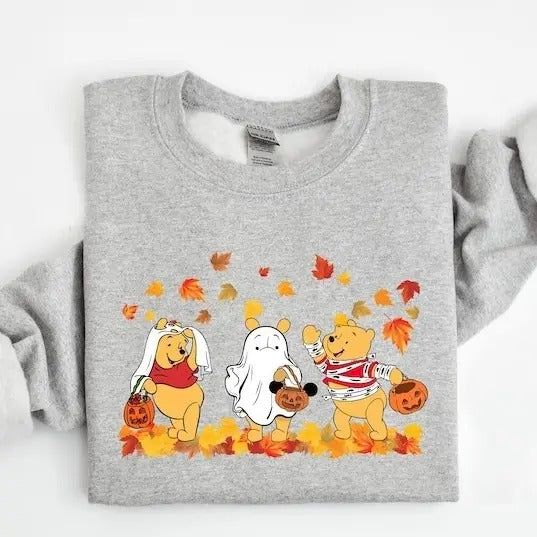 Retro Sweatshirt, Winnie The  Halloween Sweatshirt, Spooky Season Sweatshirt, Fall Sweatshirt, Halloween Sweatshirt