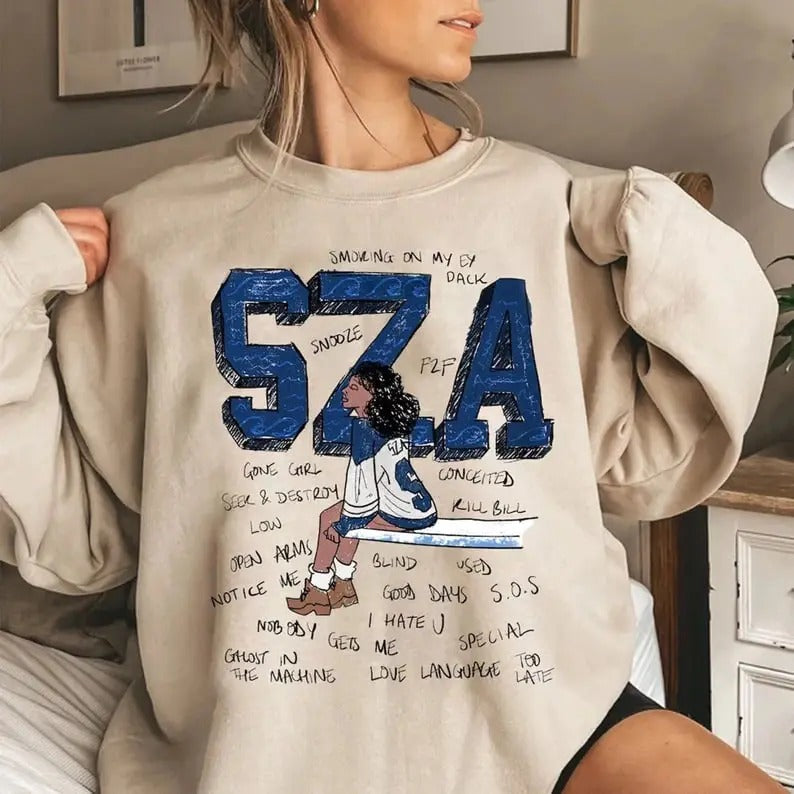 Retro Sza Sweatshirt, Sza Good Days Graphic T-Shirt, Sza Album Tee Shirt, Vintage Sza Album Inspired Sweatshirt, Sza Concert T-Shirt, Sza Hip Hop Tee, SZA Ctrl T-Shirt,, Best Gift For Sza Fans