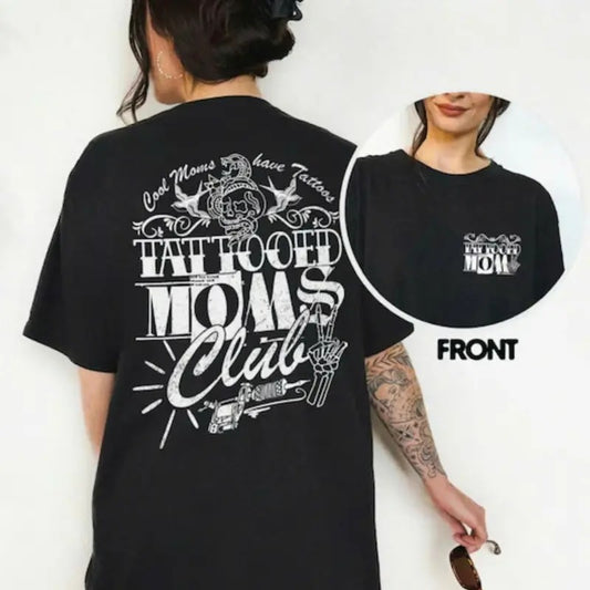 Retro Tattoos Are Trashy Shirt 2-side, Funny Sayings Funny Gift For Tattoos Lover, Oversized Women's Tops Tee Sweatshirt Hoodie Cotton Womenswearstyle{n002}2