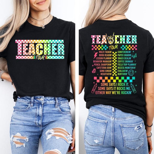 Retro Teacher Tour Shirt, ABCD Teacher Tour T-Shirt, Back To School Tee, Elementary School Teacher Shirts, First Day Of School, We are Back  T-shirt, sweater and Hoodie