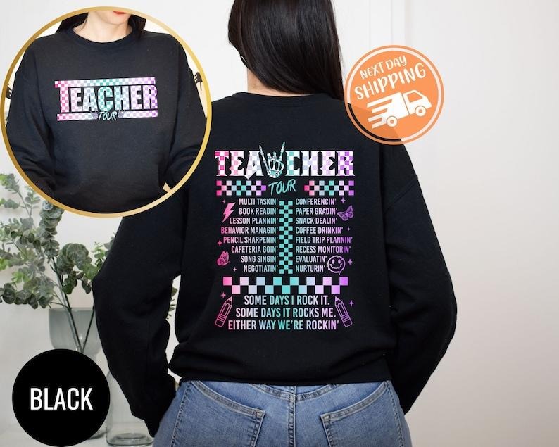 Retro Teacher Tour Shirt, gift for Teacher Shirt, ABCD Teacher Tour Shirt, End of Year Shirt, Teacher Gift Shirt, Teacher Back To School  T-shirt, sweater and Hoodie