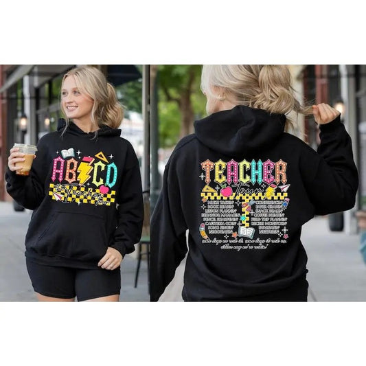 Retro Teacher Tour sweatShirt gift for Teacher, ABCD Teacher Tour Shirt, End of Year Shirt, Teacher Gift, Back To School  T-shirt, sweater and Hoodie