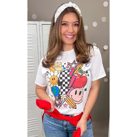 Retro Teacher Vibes Graphic T-Shirt