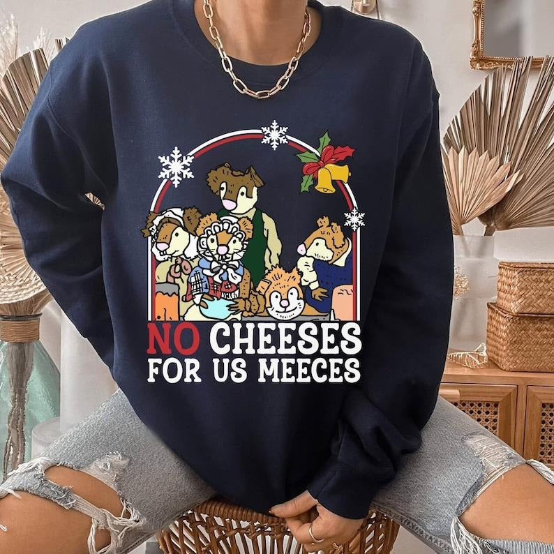 Retro The Muppet Christmas Carol Mice No Cheese For Us Meeces Sweatshirt, Christmas Shirt, Very Merry Christmas Party Shirt