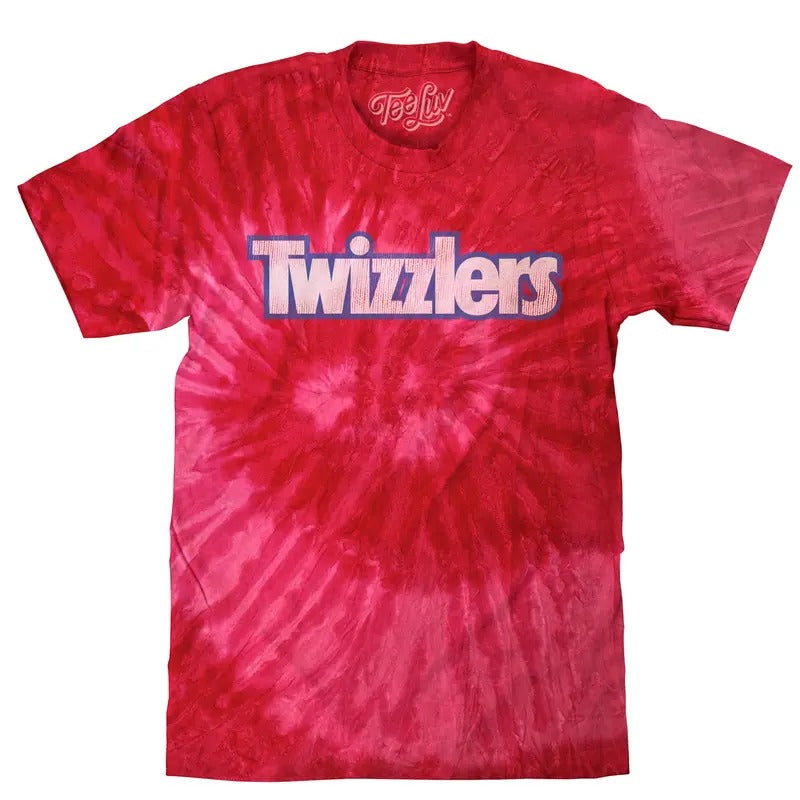 Retro Twizzlers Tie Dye T-Shirt - Red Spider Tie Dye