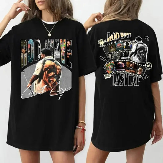 Retro Vintage Rod Wavee Last Lap Two Sides Tshirt Sweatshirt Hoodie, Rod Wave 2024, Hip Hop Concert Shirt, Hiphop Birthday, Unisex Sweater