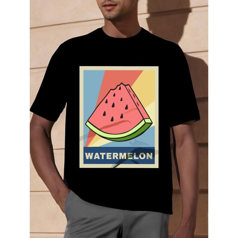 Retro Watermelon Slice Shirt Summer Shirt Watermelon Fruit Shirt Vintage Shirt Retro Shirt Retro Clothing Watermelon T-Shirt made in usa
