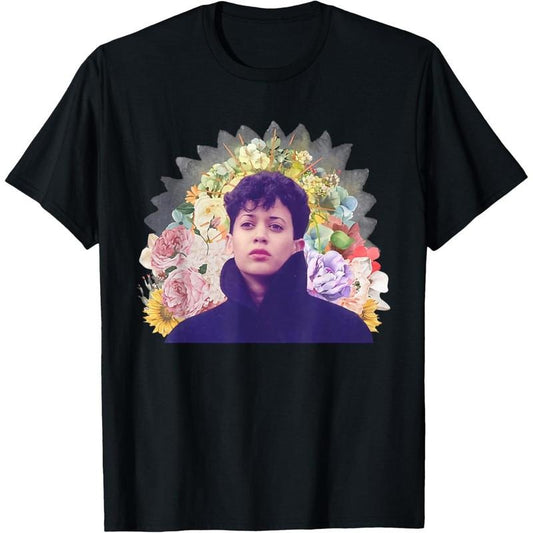 Retro Young Kamala Harris 80s Floral Photo 2024 Feminist T-Shirt made in usa