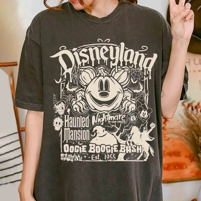 Retro land Est.1955 Halloween Shirt, Oogie Boogie Bash Shirt, Nightmare on Main Street Shirt, Halloween Shirt, Hallowee Gift