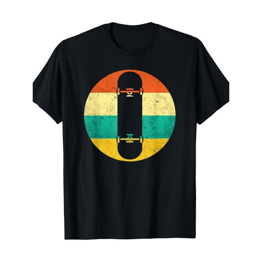Retro skateboarder Skateboard T-shirt 100% cotton T-shirt Made in USA