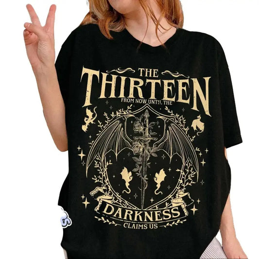 Retro the Thirteen Throne of Glass Shirt, From Darkness Claim Us Shirt, Bookish Gifts, Fantastic Reader Shirt, Acotar Shirt