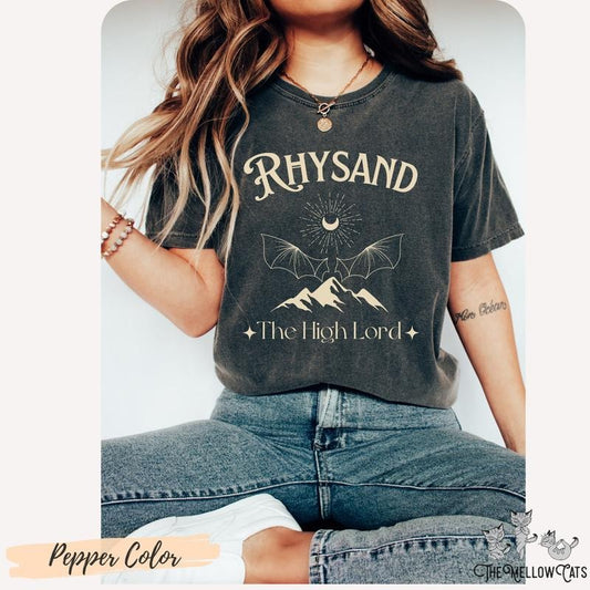 Rhysand ACOTAR shirt, Illyrian Bat Boys Bookish tshirt apparel gift, Terrasen, Abraxos wings, SJM booktok merch