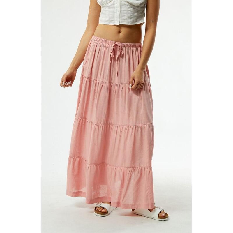 Rhythm Women's Classic Tiered Maxi Skirt - Multicolor