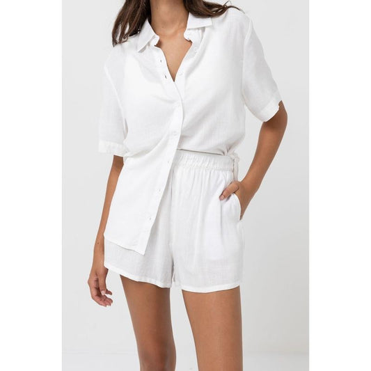 Rhythm Women's White Classic Beach Shorts