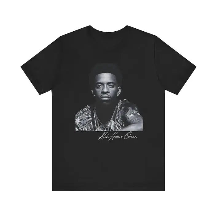 Richhh Homieee Quannn Fan Shirt- Atlanta Rapper- RICH Homie Baby Rest In Peace Trap Music- Quan Style- Streetwear- Rich Gang - Classic Cut Cotton Shirt - Fabric