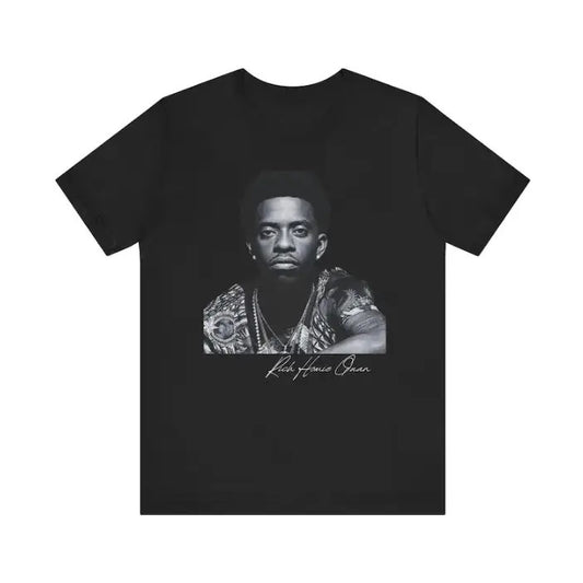Richhh Homieee Quannn Fan Shirt- Atlanta Rapper- RICH Homie Baby Rest In Peace Trap Music- Quan Style- Streetwear- Rich Gang - Classic Cut Cotton Shirt - Fabric