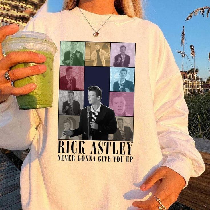 Rick Astley Eras Tour Sweatshirt, Rick Astley Sweatshirt, Rick Astley Merch, Rick Astley Sweatshirt.