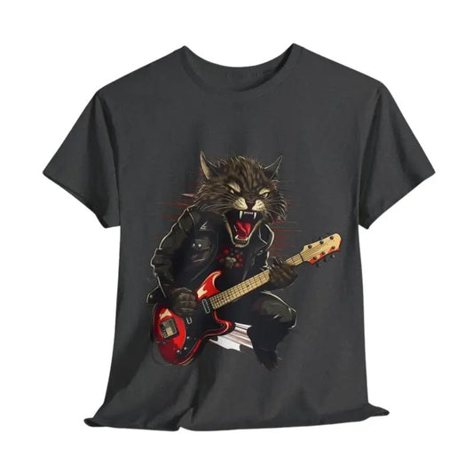Rock Cat Playing Guitar Vintage Retro Funny Guitar Cat Tshirt, Rock Cat Playing Guitar Graphic Shirt, Funny Shirt, Gift For Man And Gift For Women