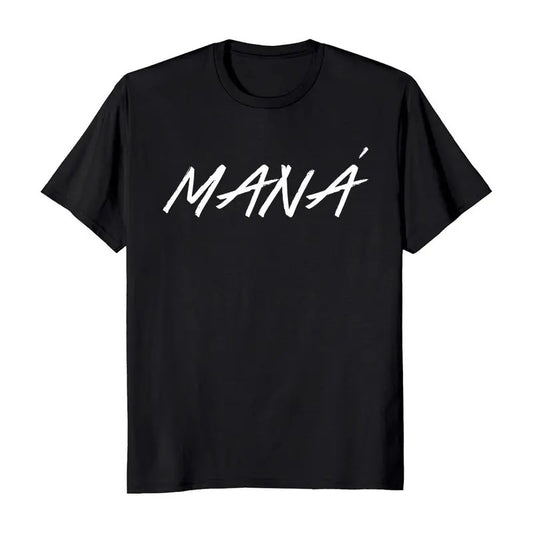 Rock En Español Mana Brushed Text Men's T-Shirt Casual Classic