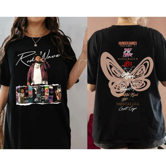 Rod Wave Album 2 Side Shirt, Rod Wave Last Lap Tour Shirt, Vintage Rapper Full Album Music Shirt, Sweatshirt, Hoodie, Rod Wave Shirt