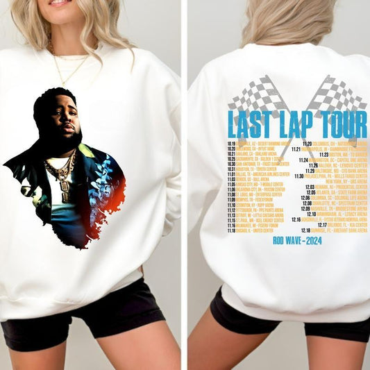 Rod Wave Last Lap Tour Sweatshirt, Hoodie And T-Shirt, Rod Wave Last Lap 2024 Tour Music Tee, Rod Wave Rapper T-shirt