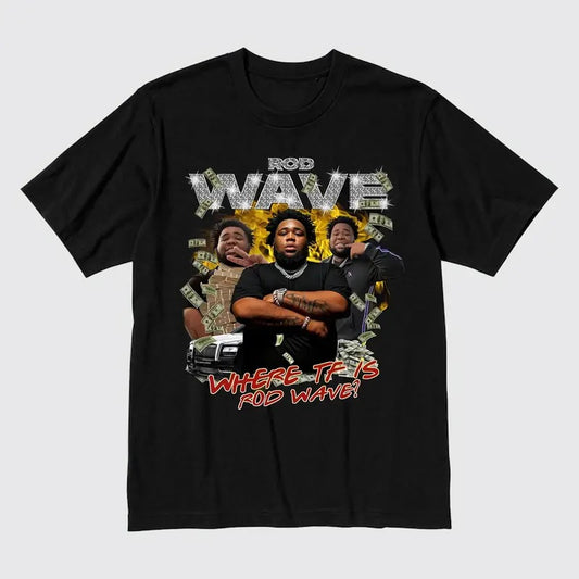 Rod Wave Retro Last Lap Tour 2024 T-Shirt Unisex Graphic