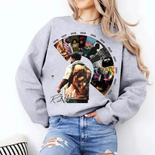 Rod Wave Sweatshirt, Hoodie, T-Shirt, RW Last Lap Tour, Trendy Music Lovers, Ideal for Hip-Hop Enthusiasts, Gift for Fans, Perfect for Concerts, Music Festivals