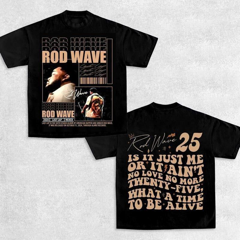 Rod Wave V20 Shirt, Rod Wave Last Lap 2024 Tour Music Tee, Rod Wave Rapper T-shirt, Rod Wave Unisex Tee Gift For Men Women Streetwear Top