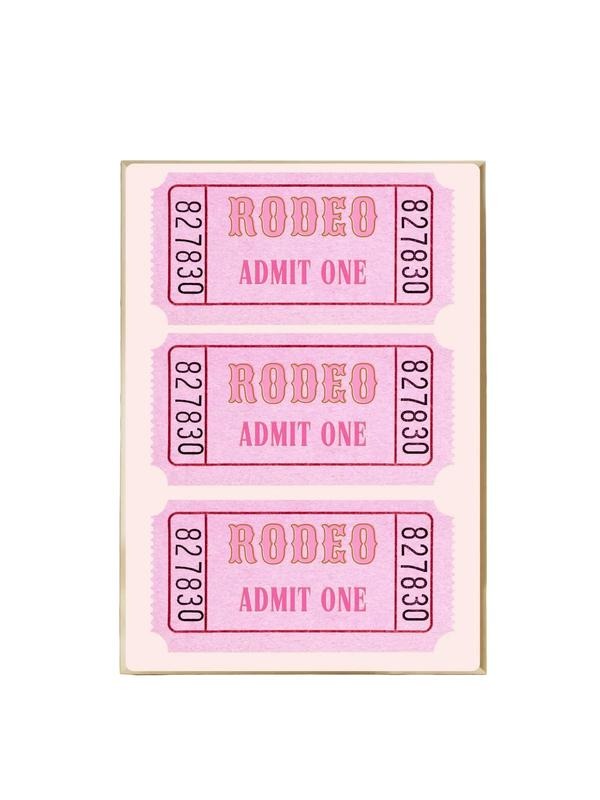 Rodeo Ticket Print, Pink Trendy Art, Retro Admit One Prints, Aesthetic Preppy Coastal Cowgirl Punchy Western Decor Wall Art, Gifts For Her Bedroom Wall Decor, Poster Prints No Frame, Wall Hanging Decor, Outdoor Wall Art, Gifts For Birthday