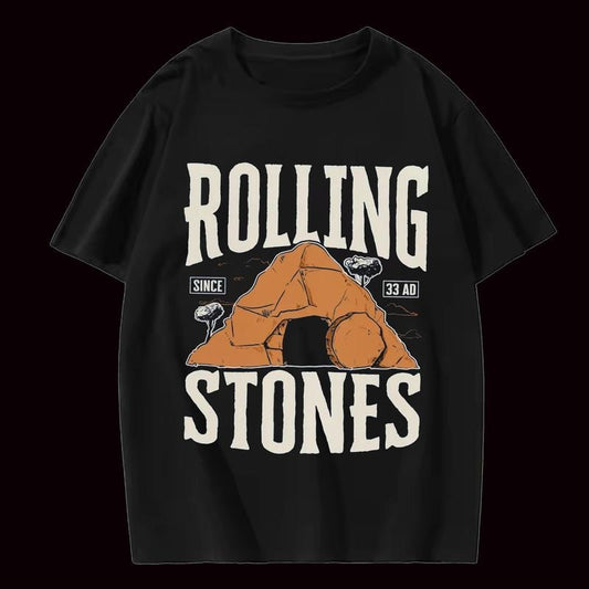 Rolling Stones Since 33 AD Graphic Tee, Retro Rolling Stones Shirt, Vintage Graphic Tees ,Band T Shirts , Meme Shirt, Unisex Menswear Womenswear Top