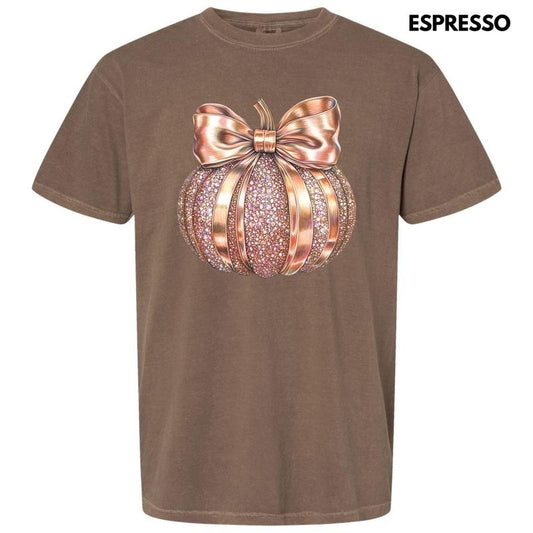 Rose Gold Jeweled Pumpkin Comfort Colors T-Shirt 'NLB