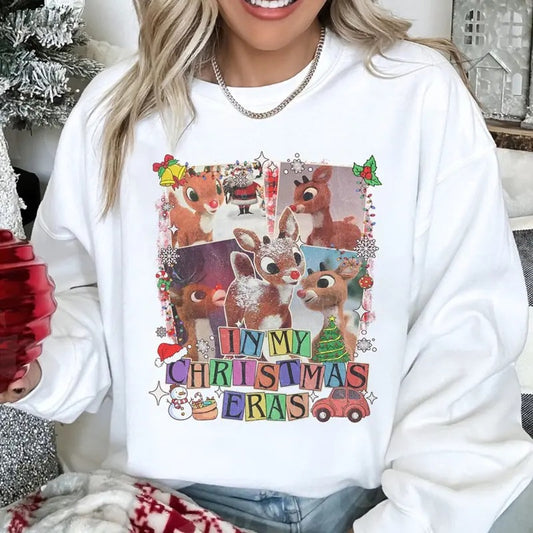 Rudolph Reindeer Eras Tour Shirt, Rudolph Red-nosed Reindeer Christmas Sweatshirt, Christmas Movie Shirt, Holiday Family Matching Sweatshirt , s Family Sweatshirt, Christmas Party Gift, Christmas 90s Movies Lovers TShirt, Merry Christmas Gift