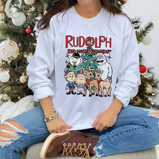 Rudolph The Red Nosed Reindeer Christmas Sweatshirt, Rudolph Xmas Sweatshirt, Rudolph Christmas Shirt, Vintage Christmas Movie Shirt