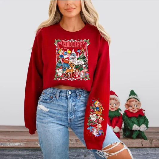 Rudolph The Red Nosed Reindeer Christmas Sweatshirt, Rudolph Xmas Sweatshirt, Rudolph Christmas Shirt, Vintage Christmas Movie Shirt, Vintage Movie Characters Sweatshirt, Christmas Holiday Shirt, Holiday Xmas Sweatshirt, Vintage Christmas 1964 Gift