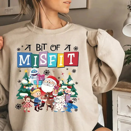 Rudolph The Red Nosed Reindeer Christmas Sweatshirt, Rudolph Xmas Sweatshirt, Rudolph Christmas Shirt, Vintage Christmas Movie Shirtstyle{n002}2