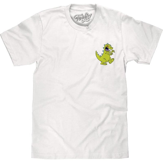 Rugrats Reptar Front and Back Print T-Shirt - White