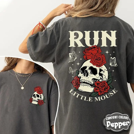 Run Little Mouse Shirt, Spicy Books Dark Romance Merch, Smut Reader Shirt, Dark Romance Book Lover Shirt, Book Lover Gift