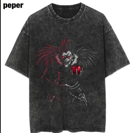 Ryuk Vintage Shirt, Death Note Shirt, Ryuk Shirt, Anime Death Note Shirt, Manga Shirt, Death Note Merch, Anime Merch, Ryuk Merch, Death Note Gift for fan Menswear Top Fabric Underwear Streetwear Tshirt T-Shirt Tropical