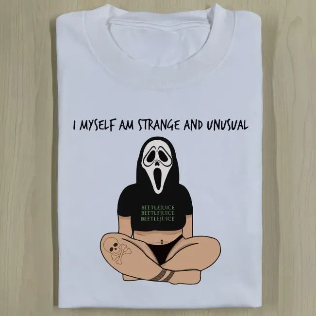 SAD GHOSTFACE SHIRT, Funny Halloween Shirt, Unisex T-Shirt, Gift For Men Women