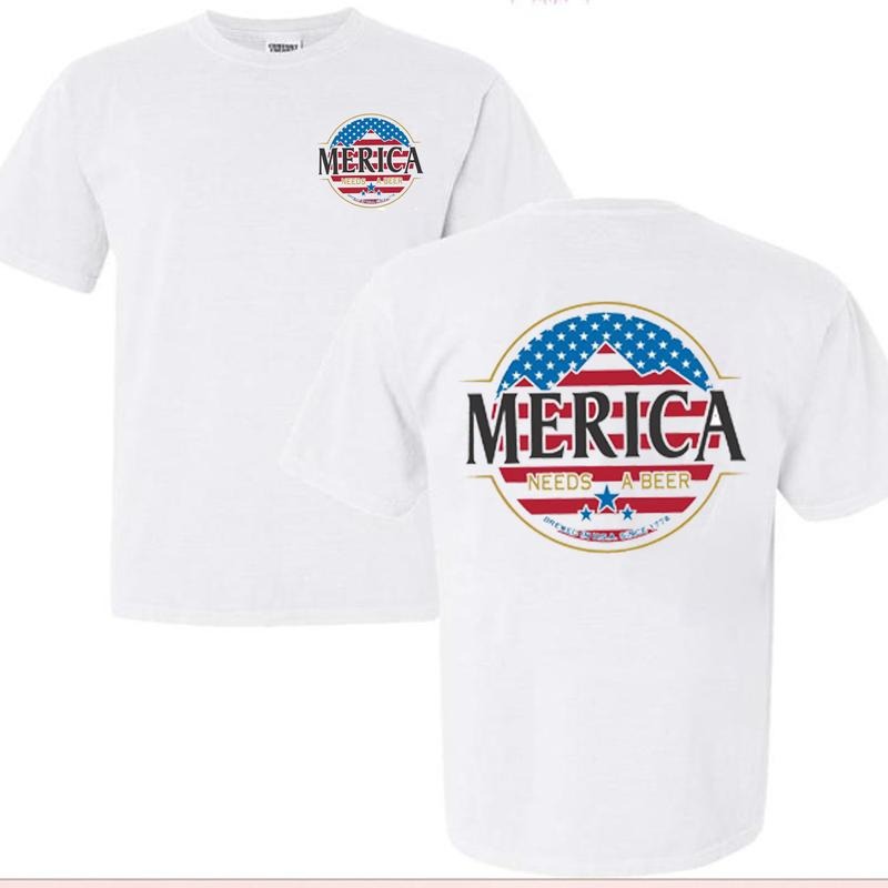 [SALE UP TO 45%] Funny Patriotic America Needs A Beer since 1776 Tee, 4th of July American Drinking Beer Lover Unisex Cotton Fit for men women