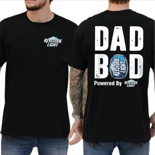 [SALE UP TO 45%] Retro Keystone Light DAD BOD T-shirt, Keystone Beer Father's Day Gifts, Mother's Day Gifts Shirt Cotton Menswear