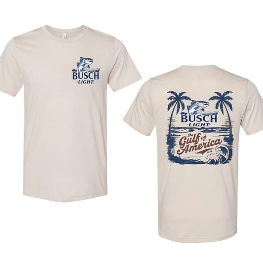 [SALE UP TO 45%] Vintage Busch Light the Gulf of America 2025 T-shirt, Busch Light Fishing America Coast Shirt