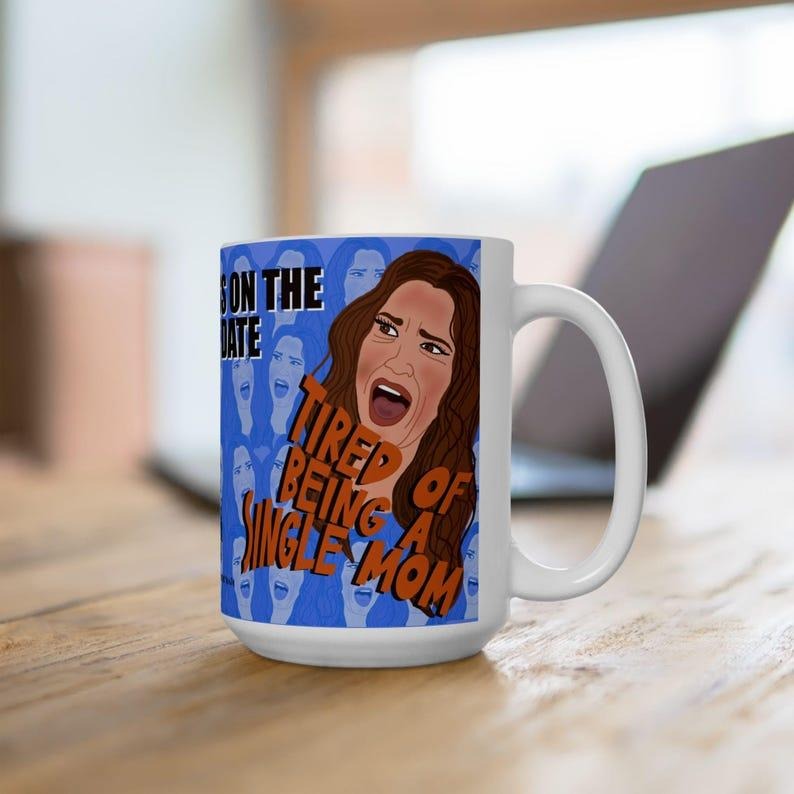 [SALE UP TO 50%] Love on the Spectrum DESPERATE Connor and Mom Funny Ceramic 11 oz & 15 oz Reality Tv Coffee Mug , Gift Single Mom