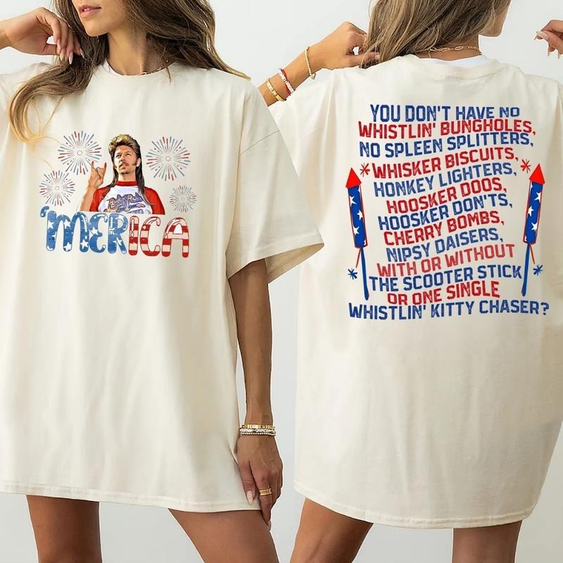 [SALE UP TO 60%] Joe Dirt USA T-Shirt, Sweatshirt, Merica 4th of July Graphic Tee, Funny Patriotic Shirt for BBQs, Parties, and Summer