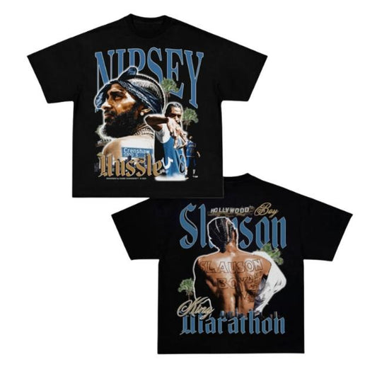 SLAUSON BOY TEE, Double Sided Prints Vintage T-Shirt, Graphic Tee Shirt, Unisex T-Shirt, Gift For Him, Crewneck Short Sleeve Shirt, Shirt Trending Top Menswear Underwear