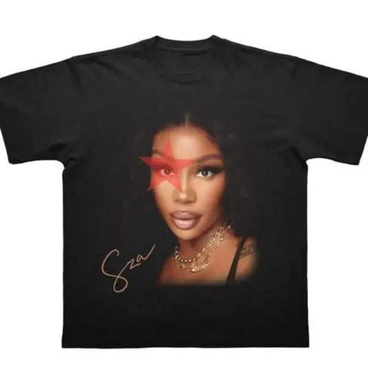 SZA T Shirt, SZA shirt, sza t-shirt, SZA Tour Hip Hop Rap Tee T Shirt, sza tour shirt - Classic Cut Cotton Shirt - Fabric
